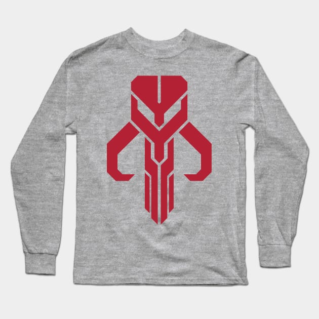 Mythosaur Geometric Emblem Red Long Sleeve T-Shirt by IORS